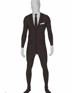 Morph Costumes Slenderman Business Suit Morphsuit Mens Costume>Men Men's Costumes