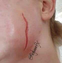 ForensicFX Studios Small Thin Scar Wound Prosthetic> Halloween Accessories