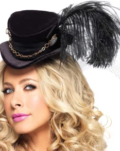 Leg Avenue Steampunk Velvet Womens Top Hat> Halloween Accessories