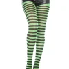 Music Legs Striped Black And Kelly Green Tights> Halloween Accessories