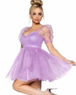 Leg Avenue Sweetheart Babydoll Lavender Womens Costume></noscript>Women Women's Costumes