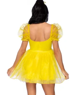 Leg Avenue Sweetheart Babydoll Yellow Womens Costume></noscript>Women Women's Costumes