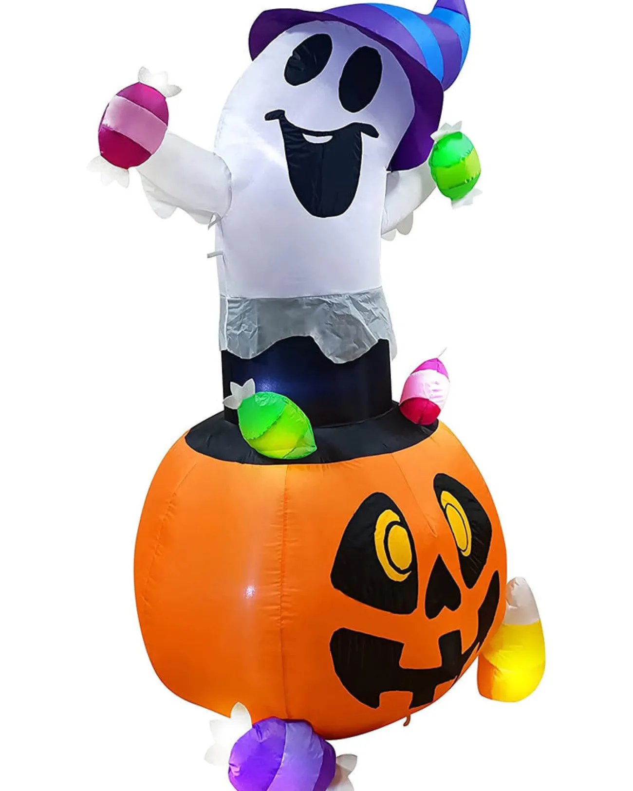 Joyin Tall Candy Ghost Lawn Inflatable 1.5M> Ghosts &Amp; Reapers