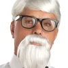 California Costumes The Colonel White Wig And Moustache> Halloween Wigs