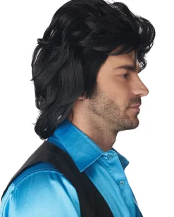 California Costumes The Full House Black Mullet Wig></noscript> Halloween Wigs