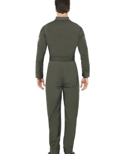 Smiffys Top Gun Jumpsuit Deluxe Mens Costume></noscript>Men Men's Costumes