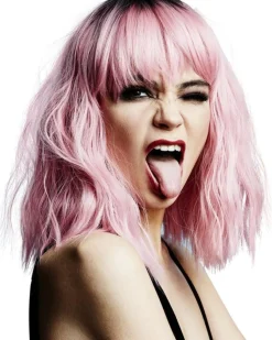 Smiffys Trash Goddess Pink Wig></noscript> Halloween Wigs