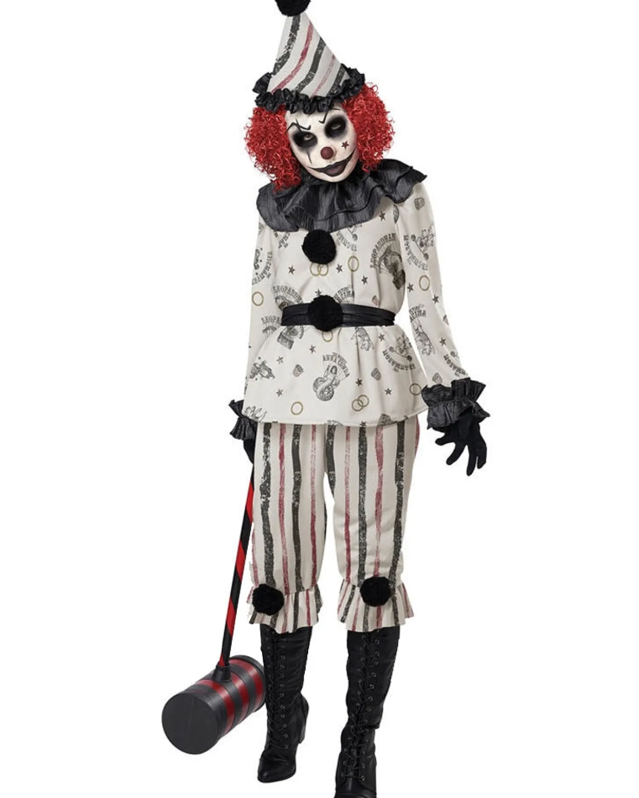 California Costumes Vintage Creepy Clown Womens Costume>Women Women's Costumes