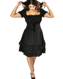 * Vintage Victorian Black Corset Womens Plus Size Dress>Women Women's Costumes
