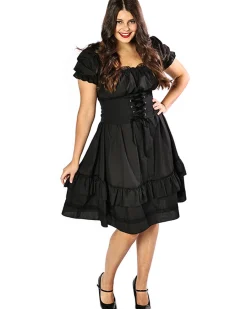 * Vintage Victorian Black Corset Womens Plus Size Dress>Women Women's Costumes