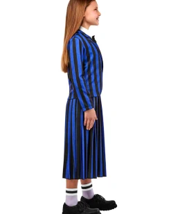 Rubies Wednesday Nevermore Academy Blue Enid Deluxe Girls Costume><noscript><img width=