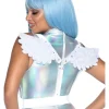 Leg Avenue White Furry Angel Wing Body Harness> Halloween Accessories