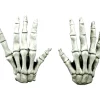 Ghoulish Productions White Skeleton Hand Gloves> Scary Skeletons