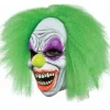 Ghoulish Productions Wild Neon Clown Deluxe Mask With Hair> Halloween Masks