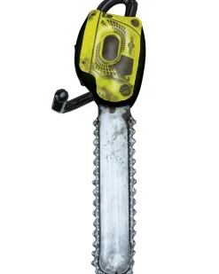 Fun World Yellow Inflatable Chainsaw Prop> Halloween Accessories
