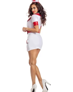 Party King Zip Up Nurse Womens Costume><noscript><img width=